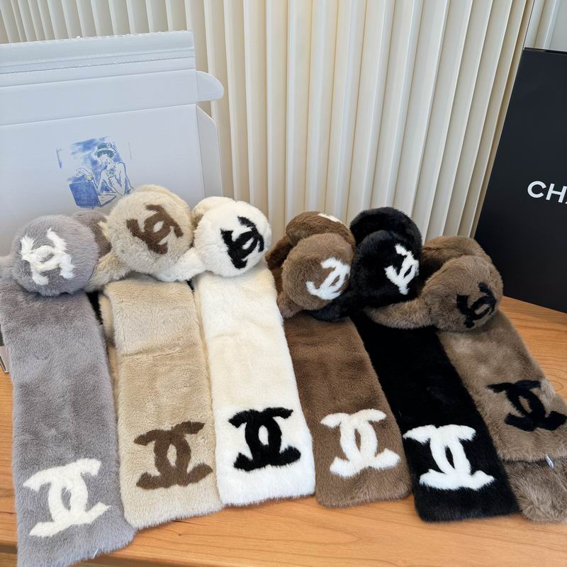 Chanel scarf hat dx17